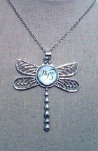 NEW Silver Dragonfly SNAP necklace + 3 snaps works w/Ginger snaps 18 mm  - £7.44 GBP