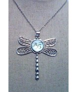 NEW Silver Dragonfly SNAP necklace + 3 snaps works w/Ginger snaps 18 mm  - €8,24 EUR