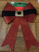 Christmas House Decor Decorative Glitter Bow - £33.56 GBP