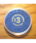 $3. Silver Dollar Casino Chip - Everett, Washington - 2005 - UNICORN Mold - $7.69
