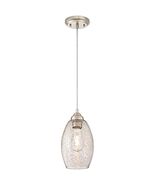 Westinghouse Lighting 6105700 One-Light Indoor Mini Pendant, Brushed Nickel - $73.19 CAD