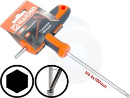 4mm T-Handle Hexagon Torque 6Point Hex Key CRV TPR Screwdriver Wrench - $8.31