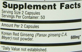 Imperial Elixir, Korean Red  Ginseng, 600 mg, 100 Capsules - £25.45 GBP