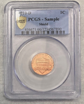 2010-D PCGS Sample U.S. Lincoln Shield Cent US 1¢ Coin - £7.56 GBP