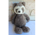 JellyCat Bashful Raccoon Plush Stuffed Animal Toy 12” Brown Grey Cream - £16.14 GBP