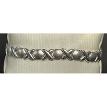 MULTI-TONE 925 Sterling Silver &#39;&#39;huds And Kisses&#39;&#39; Bracelet Sky - $47.52