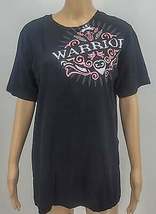 Womens Warrior T Shirt Pink Ribbon Breast Cancer Awareness Fight Tee T-Shirt, L - £12.43 GBP