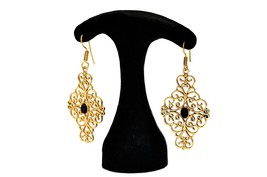 Gypsy Filigree Earrings, Bohemian Vintage Style, Indian Jewelry - £15.18 GBP