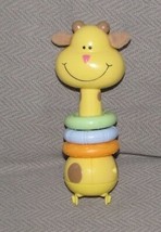 Replacement Part Giraffe Plastic Baby Toy Rings Yellow Orange Green Exersaucer - £19.54 GBP