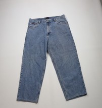 Vintage 90s Tommy Hilfiger Mens 38x28 Distressed Baggy Wide Leg Denim Je... - $54.40