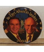 Re Elect George Bush Cheney Campaign Button Presidential Political Memor... - $25.10