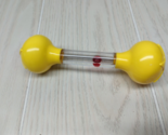 Johnson &amp; Johnson Red ball Water Jingle Rattle 1977 squeaky teether vintage - $19.79