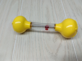 Johnson &amp; Johnson Red ball Water Jingle Rattle 1977 squeaky teether vintage - £15.50 GBP