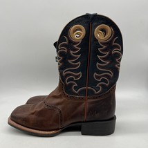 Rank 45 Gibson BBMP-613 Mens Brown Leather Pull On Western Boots Size 11 EE - £69.65 GBP