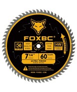 Foxbc 7-1/4&quot; Circular Saw Blade Ultra Fine Finish 60-Tooth, Replacement For - $603.16 MXN