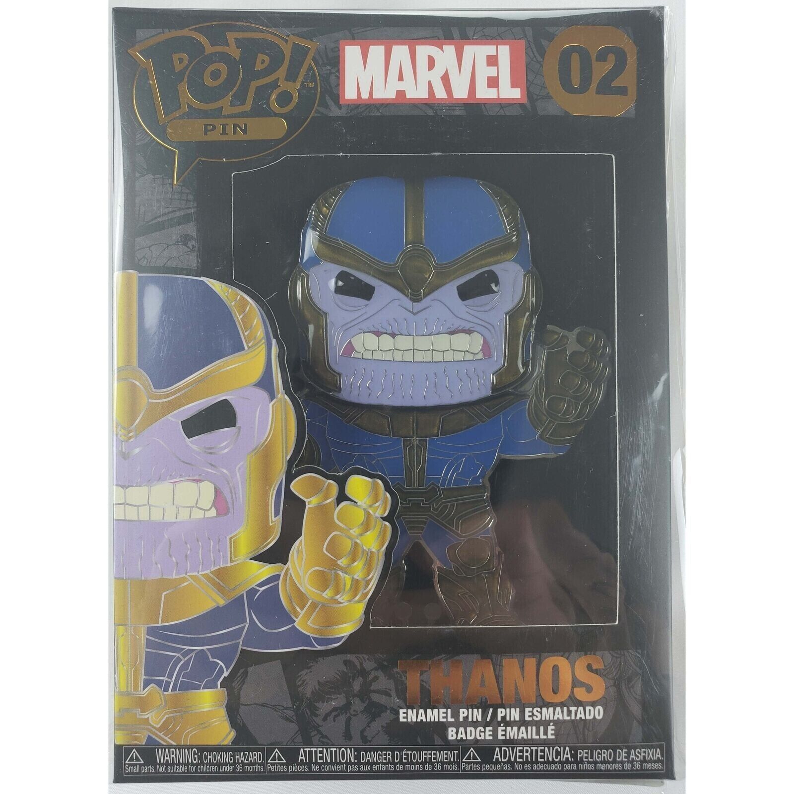 New Funko POP! Pin: Marvel Series -- Thanos #02 Enamel Pin - $0.98