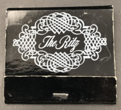 Vintage The Ritz Restaurant Newport Beach CA Black Matchbook Struck 24 M... - £7.47 GBP