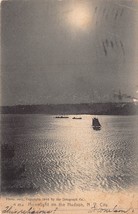 New York City~Moonlight On The HUDSON~1906 Rotograph Photo Postcard - £6.53 GBP