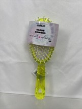 Conair XO Morgan Simianer Cushion Lime Yellow Hair Brush  DeTangle￼ ￼shine - $4.21