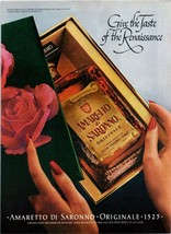 1981 Amaretto di Saronno Christmas Gift Red Nail Polish Vintage Print Ad... - £8.45 GBP