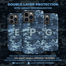 US Navy SEAL Camouflage Unique Gift Personalized Case for iPhone 14 Pro Max + 13 - £24.12 GBP