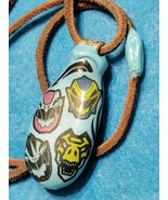 Power Rangers &quot;Blacklightning&quot; Hudson rvr stone necklace.C.2024 - $380.79 MXN