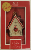 Christmas Ornament By Lenox - &quot;Bless Our Home Birdhouse&quot; - American By Design - £16.07 GBP