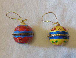 Pair of Christmas Tree Ornament Hanging With Secret Compartment - £14.70 GBP
