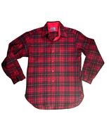 VTG 50s/60s Pendleton Wool Flannel Shirt L Red Plaid Turquoise UNUSED - $187.95