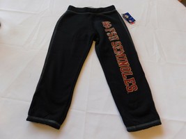 Soffe FSU Seminoles Girl Youth Girl&#39;s Size S 7 Capri Sweat Pants Black NWT - £15.73 GBP