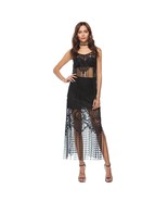 Fringe Lace Tank With Skirt Three Piece Clothing - £25.13 GBP