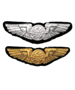 US ARMY AIR CORP WW2 NAVIGATOR SILVER &amp; GOLD WINGS 3 INCH CP BRAND 4 COL... - £19.16 GBP+