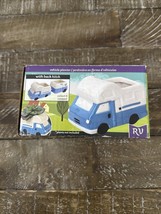 Collectable Ceramic RV Vehicle Planter 4 x 3 Inch Blue - $14.73