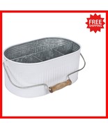 Rustic Iron Multi-Compartment Caddy – Chic Organizer for Kitchen &amp; Bath - $907.00 MXN