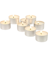 White Unscented Smokeless Long Burning Tea Light Candles 8 Hour Time, 20... - $687.70 MXN