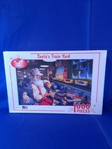 Santas Train Yard 1000 Pc Puzzle-Serendipity Puzzle Co SEALED - $24.30