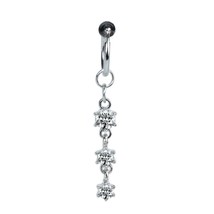 1Pcs Butterfly Fake Belly Button Ring Fake Belly Piercing Clip on Umbilical Nave - £8.97 GBP