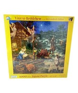 Sunsout JigSaw Puzzle Visit To Bethlehem 1000 pieces Bible 26 inch New Xmas - $31.62