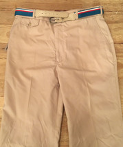 Vintage Gitano Men&#39;s Casual Slacks Chino Pants NEW Khaki 31(30) Short w/... - £34.52 GBP