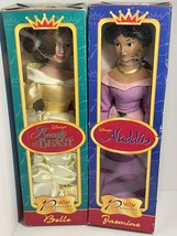2- Disney Princess Collection Jasmine and Belle.  16&quot; porcelain dolls Ne... - £26.06 GBP