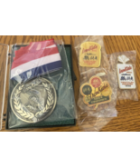 Vintage Iron Kids Bread Triathlon Series Medal &amp; Pins NEW 90s Set Lot 4 ... - $40.95 CAD