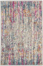 2&#39; X 3&#39; Pink And Ivory Abstract Power Loom Area Rug - £44.34 GBP