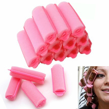 24 Hair Rollers Medium Soft Foam Cushion Curlers Waves Curls Salon Styli... - $21.99