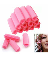 24 Hair Rollers Medium Soft Foam Cushion Curlers Waves Curls Salon Styli... - $23.99