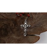 Vintage INRI Crucifix Catholic Jesus Christian Cross Pendant Rosary Neck... - £9.31 GBP