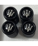 Genuine Metal Tire Air Stem Valve Covers Set. Perfect For Maserati Auto ... - $27.87 CAD