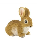 Sitting Still Brown Bunny Rabbit Figurine Decor - £12.72 GBP