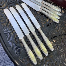 4! Long Blunt Hollow Dinner Knives Silverplate International Ambassador ... - $28.22