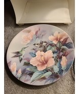 Lena Liu Natures Harmony Collector Plate Natures Poetry Hummingbird - $14.01