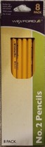 Wexford No. 2 Pencils w/ eraser Real Wood Barrel Strong Lead 8 Per Pack  - £2.25 GBP
